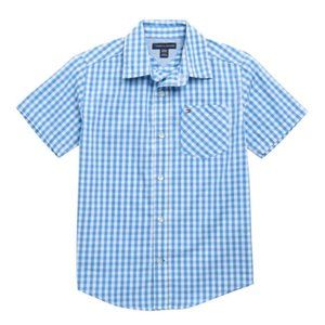 Tommy Hilfiger- Gingham Short Sleeve Button-Up Shirt  Big Boy